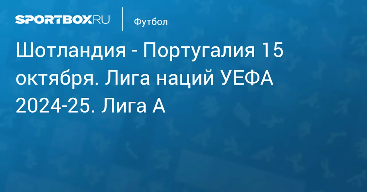  Португалия 15 октября. Лига наций УЕФА 2024-25. Лига A. Протокол матча