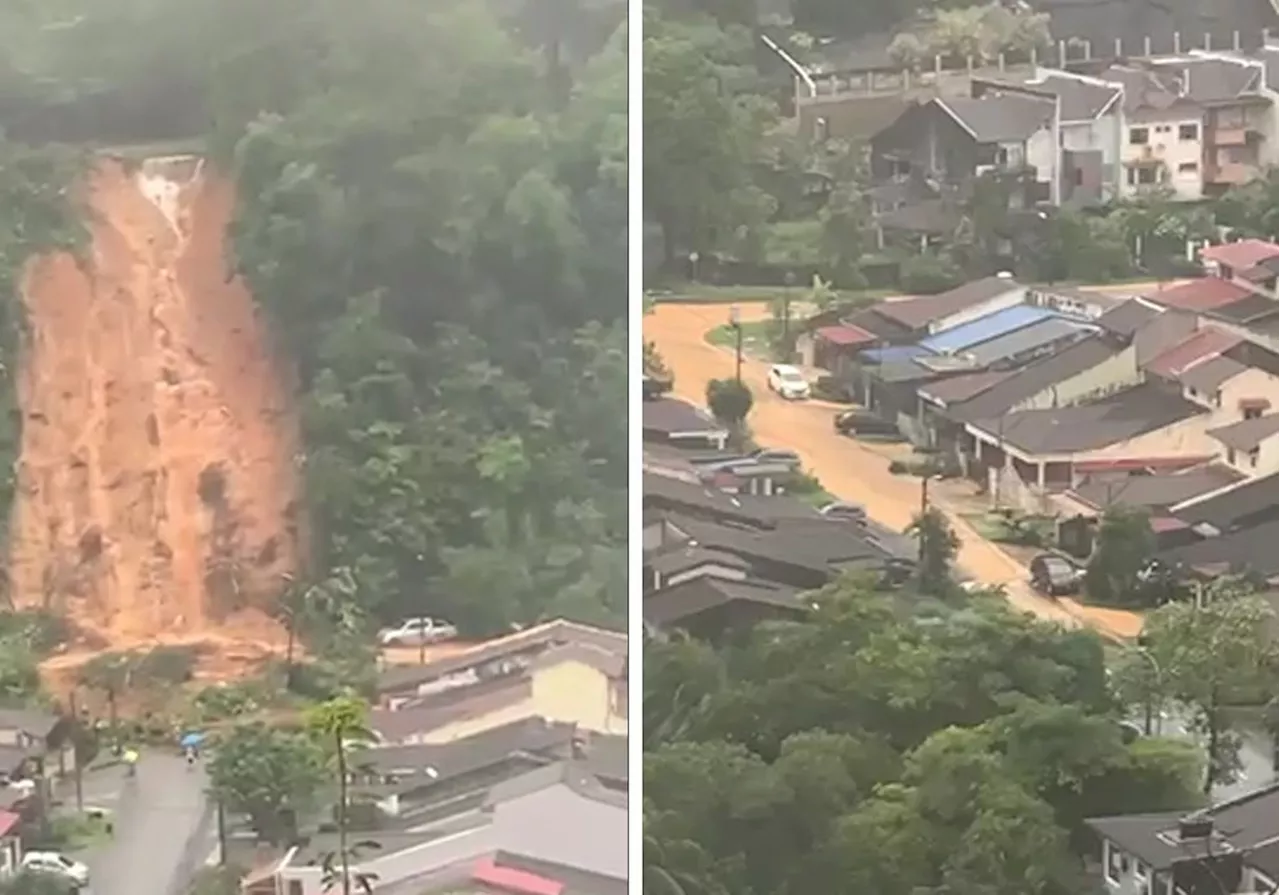 Landslide area in Taman Melawati classified high risk, residents ordered to evacuate