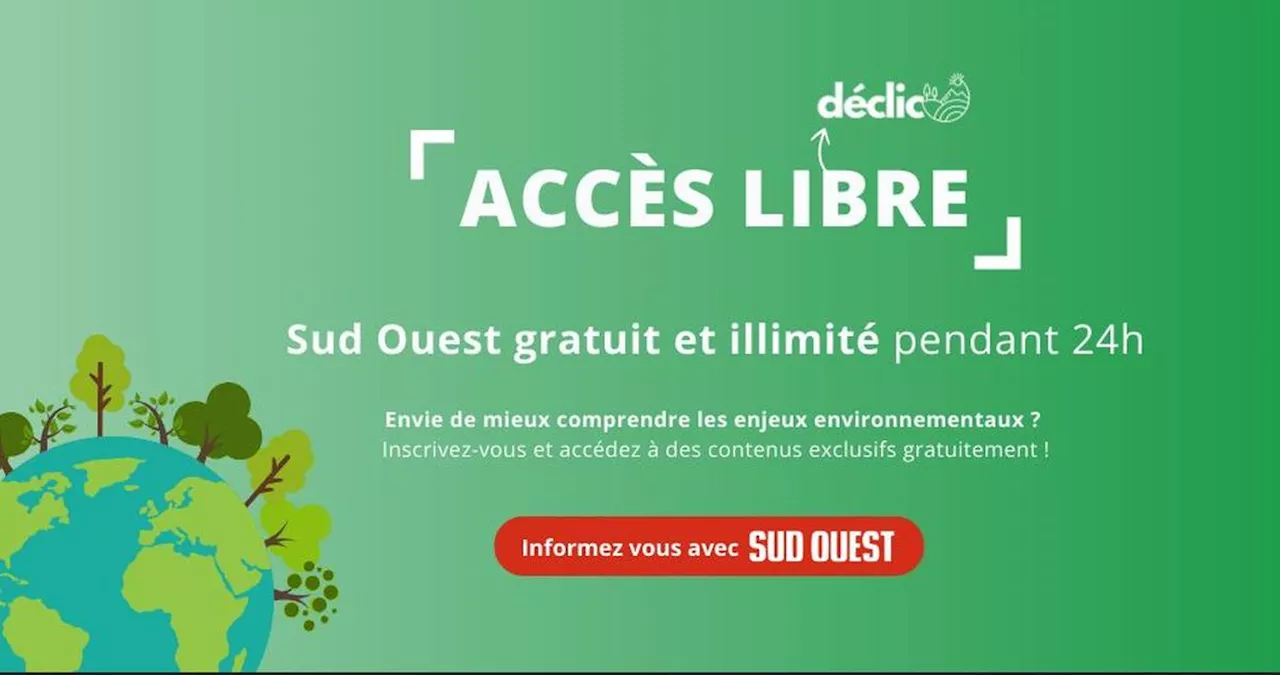 Tous les articles et contenus de « Sud Ouest » en accès libre ce jeudi 17 octobre