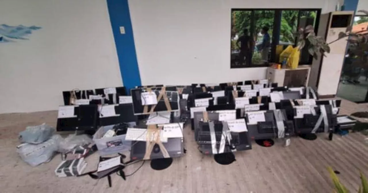 Electronic gadgets seized in Moalboal resort undergo examination