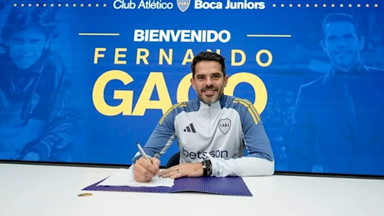 Fernando Gago presentado como nuevo director técnico de Boca