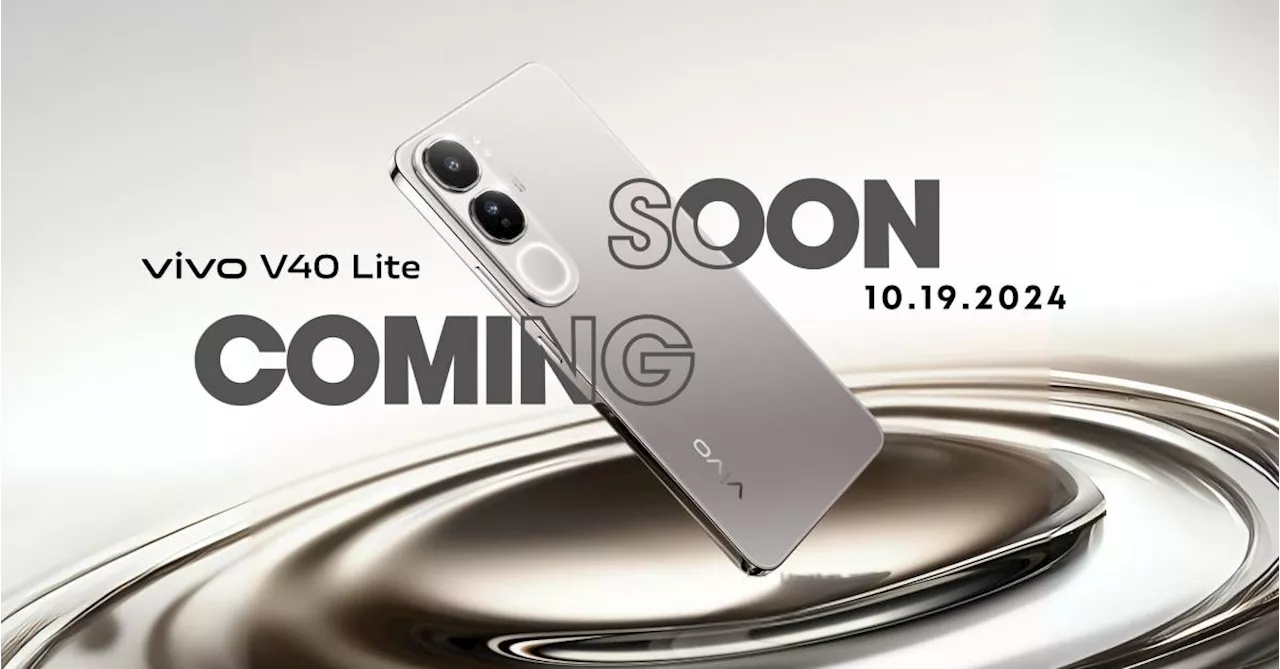 Vivo V40 Lite is coming soon with stunning titanium silver finish