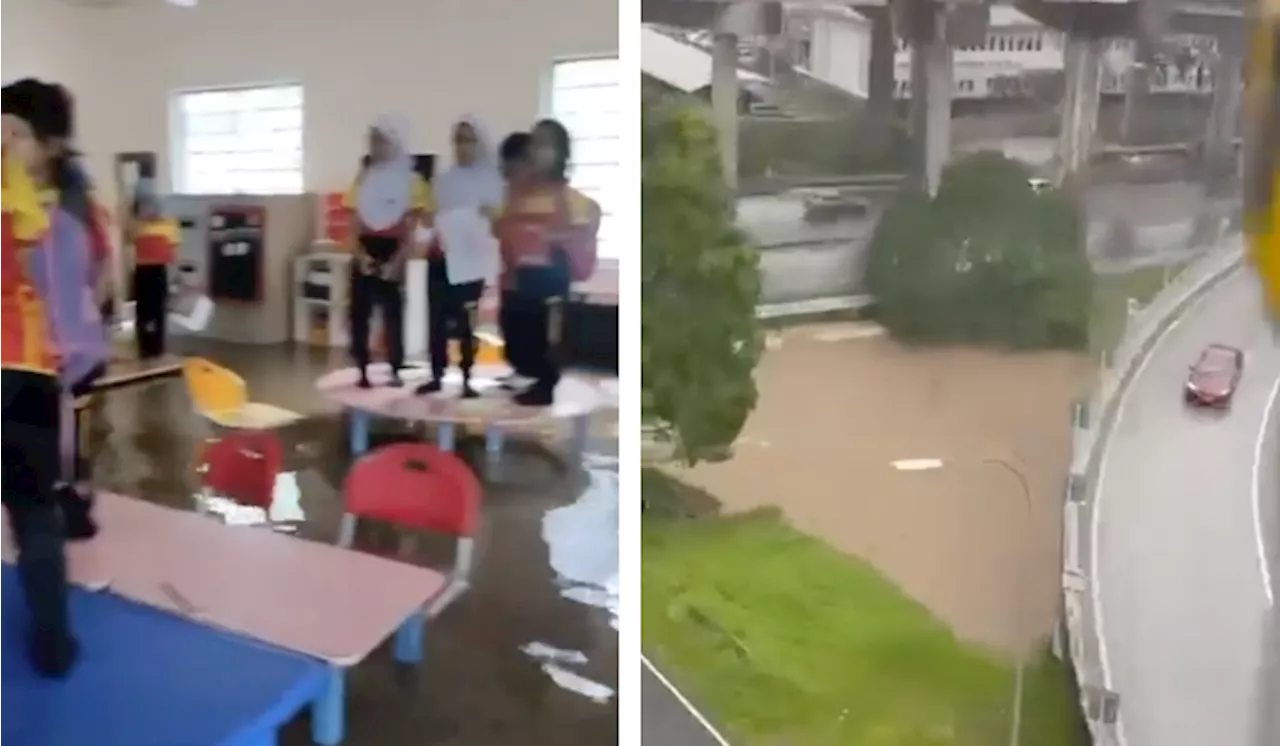 Malaysians Scramble As Flash Floods And A Landslide Hit Klang Valley