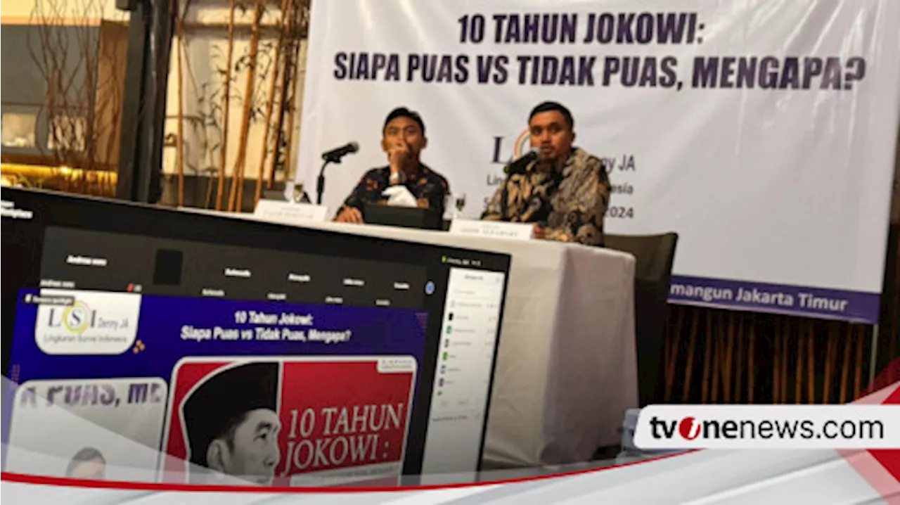 Survei LSI Denny JA: Kepuasan Publik atas Jokowi Salah Satu Tertinggi di Dunia