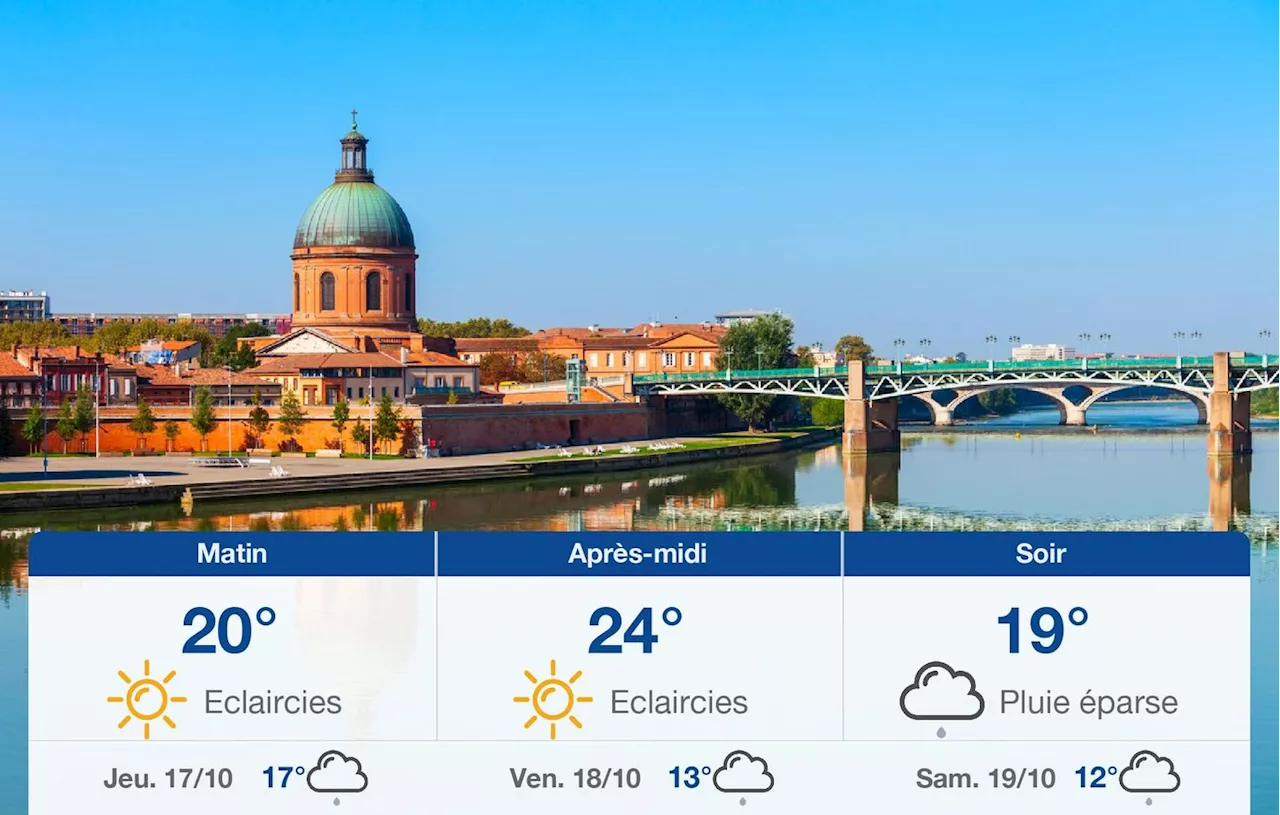 Météo Toulouse: prévisions du mercredi 16 octobre 2024