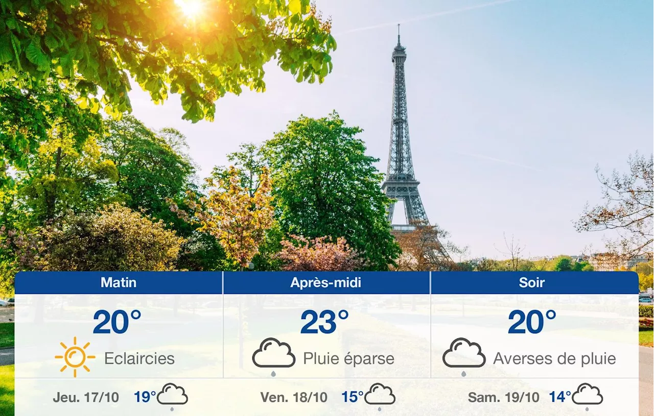 Météo Paris: prévisions du mercredi 16 octobre 2024