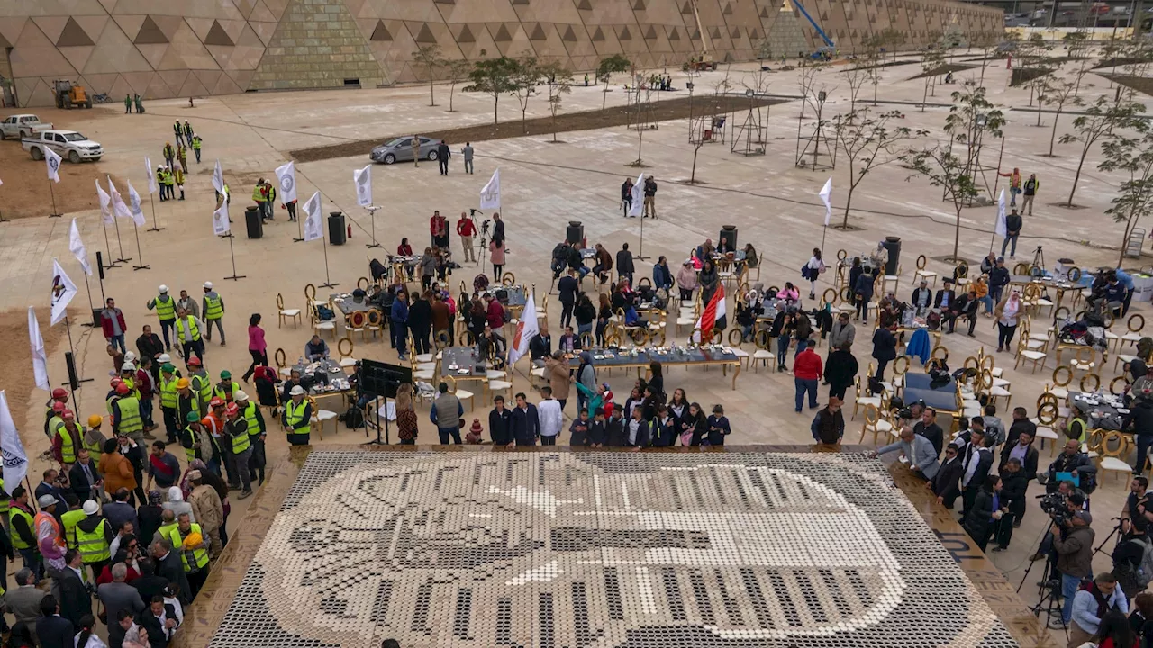 A grand museum displaying Egypt's ancient treasures is opening for a trial run