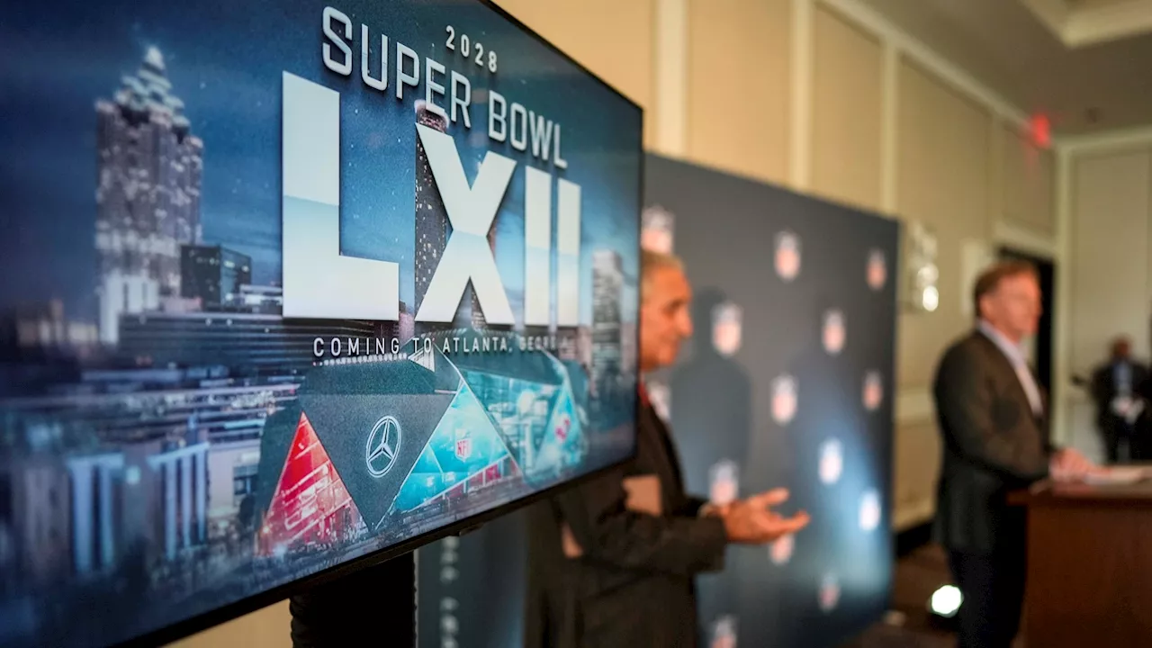 The Super Bowl will return to Atlanta's Mercedes-Benz Stadium in 2028