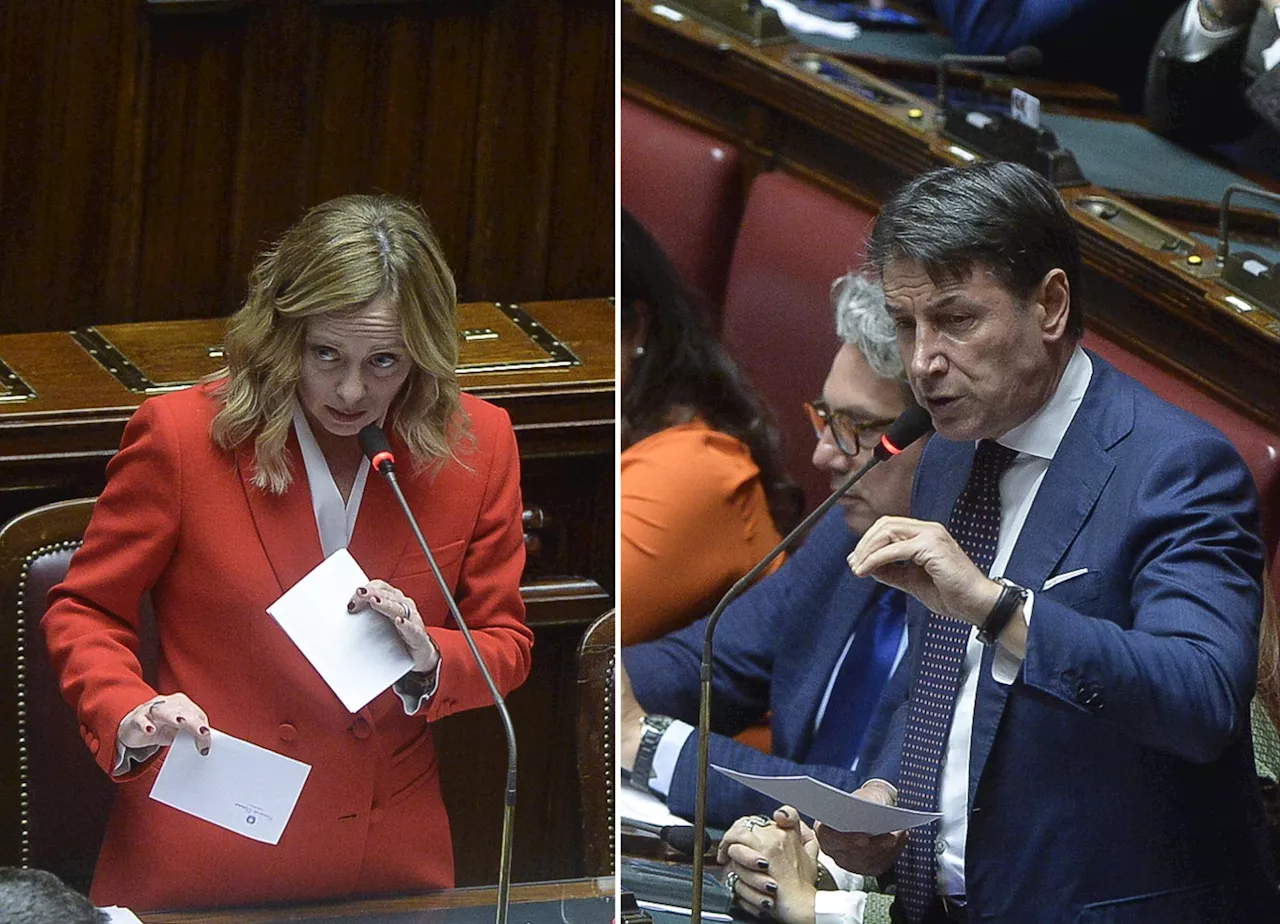 Meloni, affondo contro il M5S in Senato. E Conte attacca alla Camera