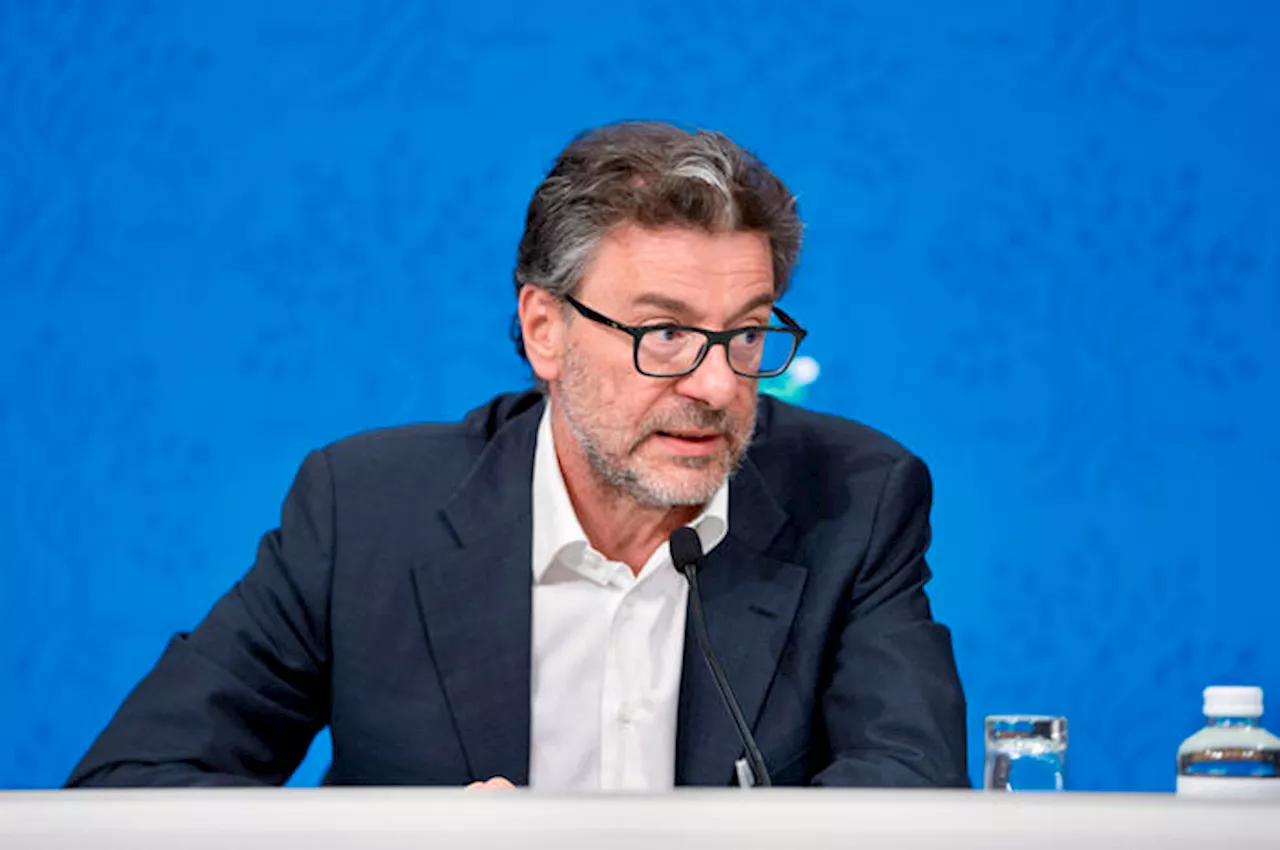 La conferenza stampa di Giorgetti