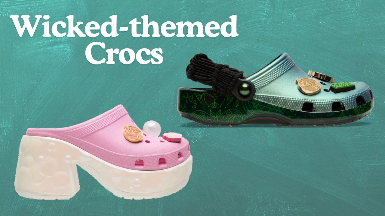 Crocs drops exclusive ‘Wicked’ Glinda and Elphaba clogs