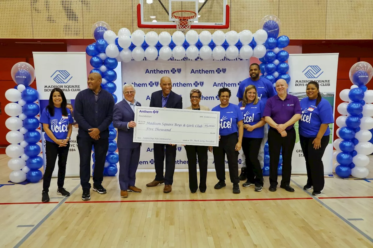 Anthem Blue Cross and Blue Shield donates to Madison Square Boys & Girls Club after volunteer efforts |