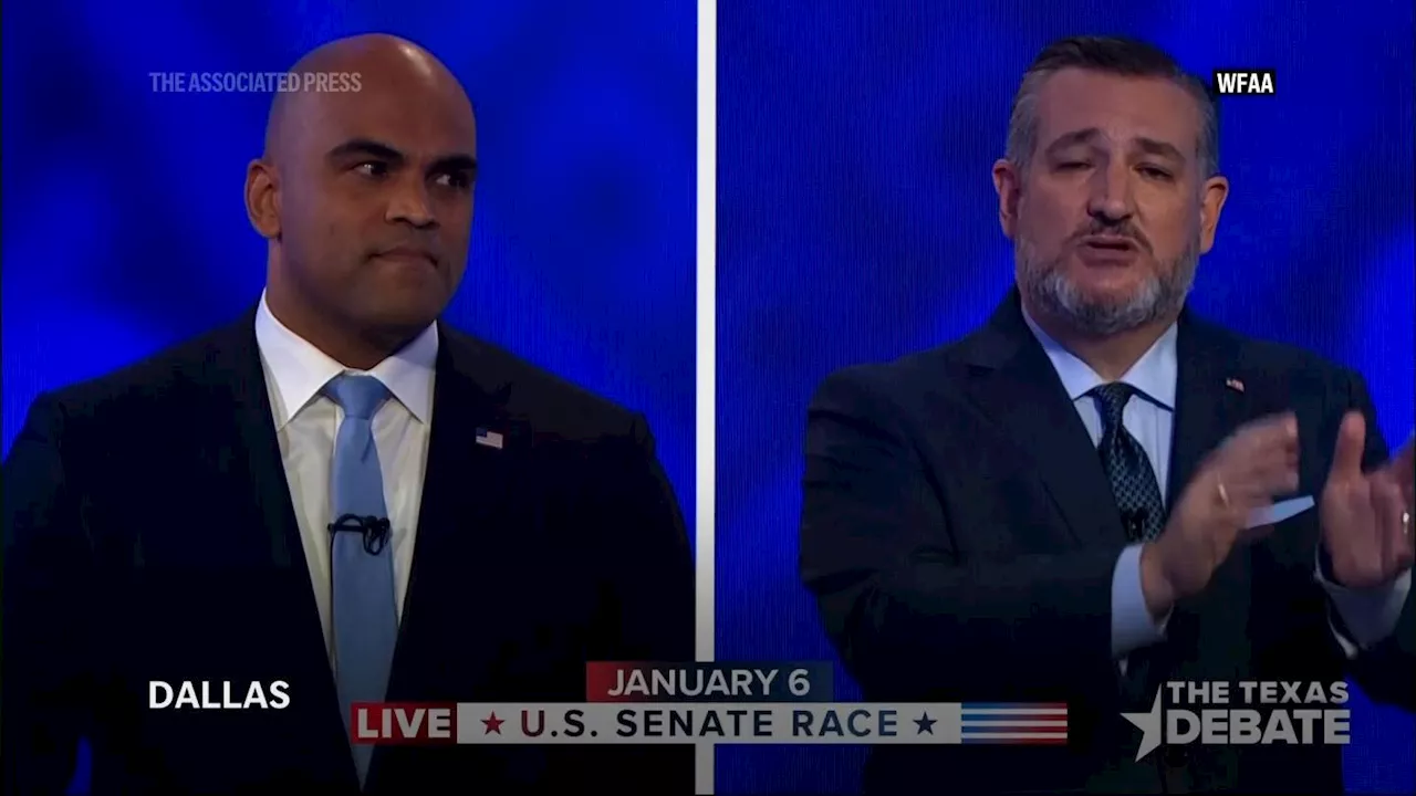 Ted Cruz and Colin Allred meet in the only debate in the Texas Senate race