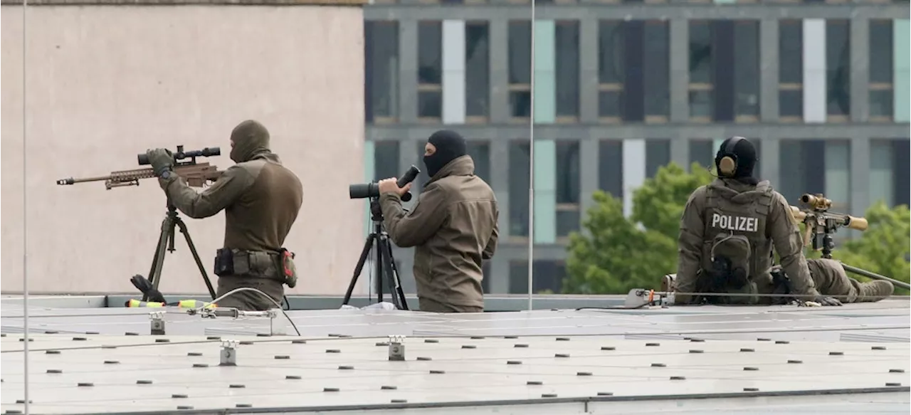 Joe Biden in Berlin: Über 3000 Polizisten sorgen für seine Sicherheit