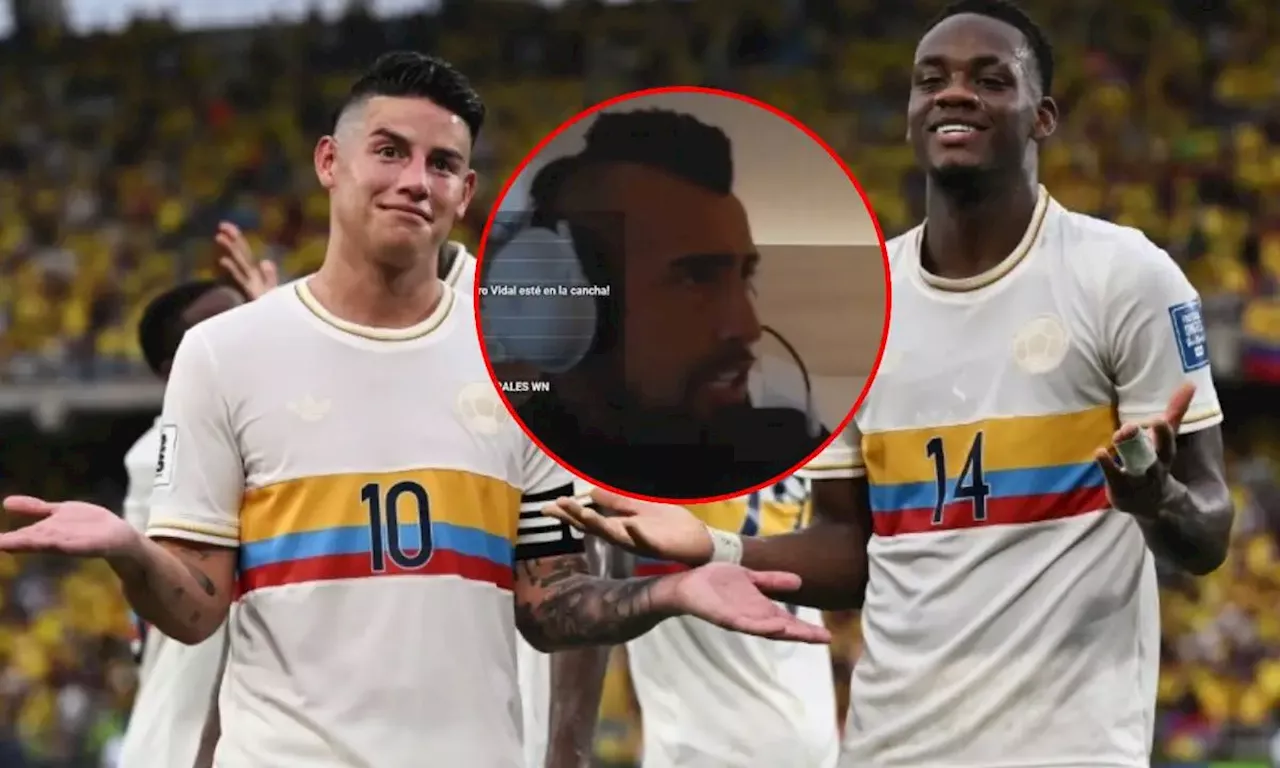 Así reaccionó Arturo Vidal a los cuatro goles de Colombia contra Chile: 'No puede ser'