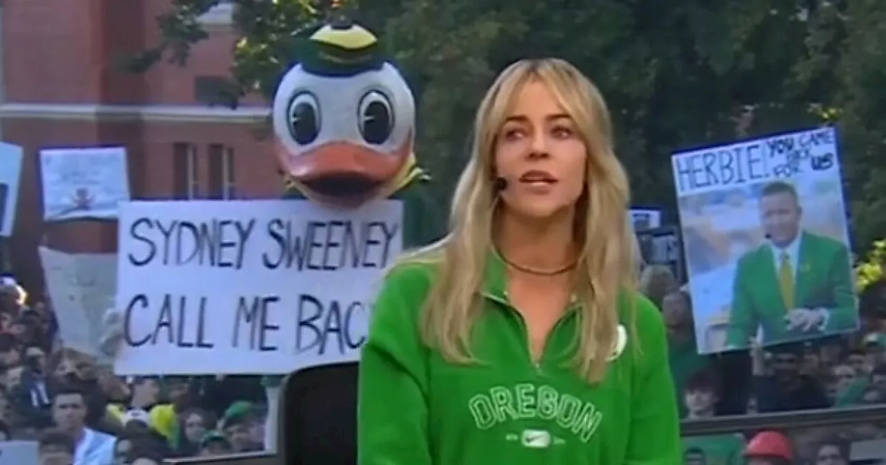 Sydney Sweeney Gives Savage Response To Mascot Asking Her To 'Call Them Back' On Live TV