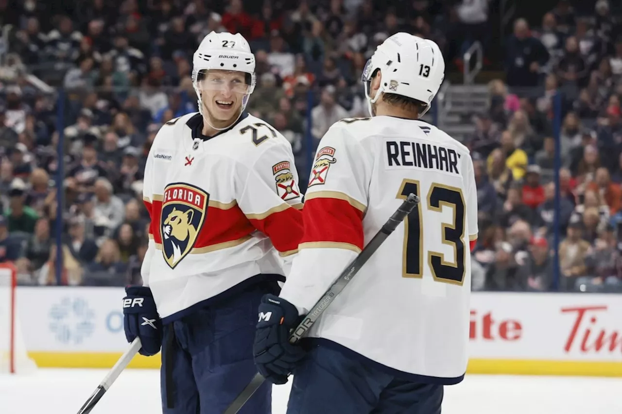 Panthers beat Blue Jackets 4-3 on opening night dedicated to Johnny Gaudreau