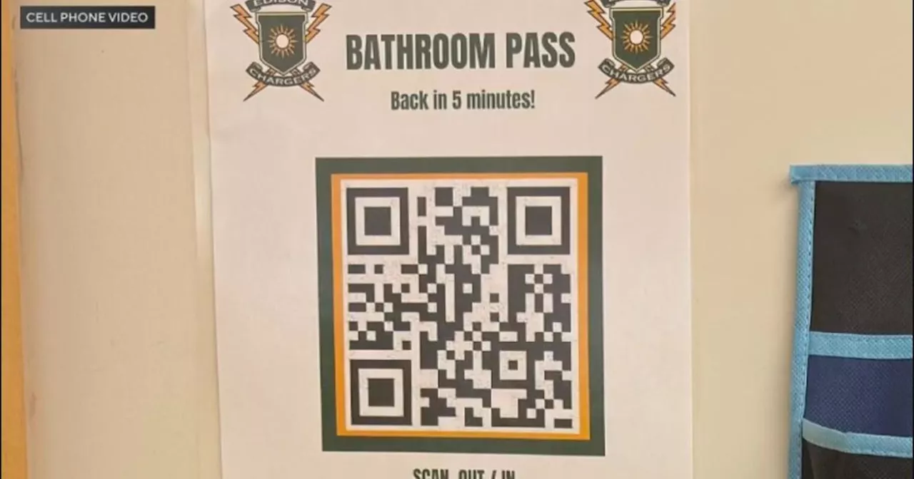 Orange County high school requiring students to scan a QR code before using the bathroom