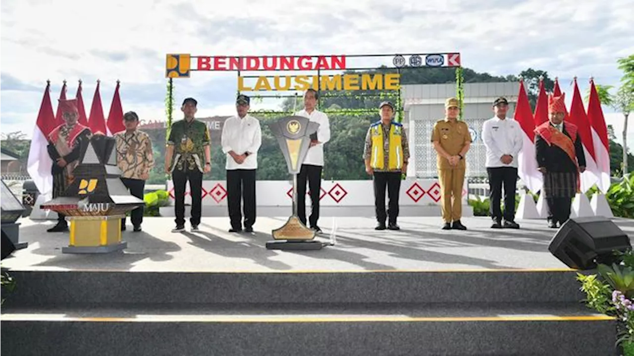 Diresmikan Jokowi, PTPP Tuntaskan Proyek Bendungan Lau Simeme