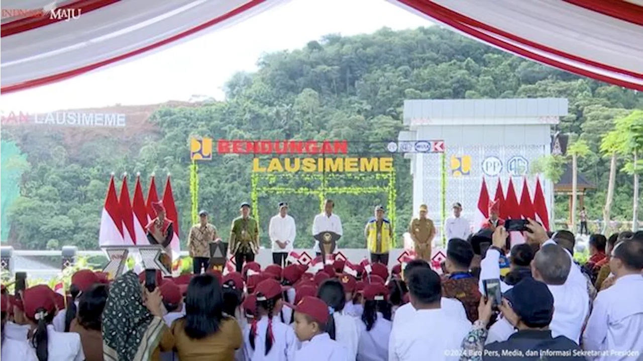 Jokowi Resmikan Bendungan Lausimeme Sumut, Habiskan Anggaran Rp 1,76 T