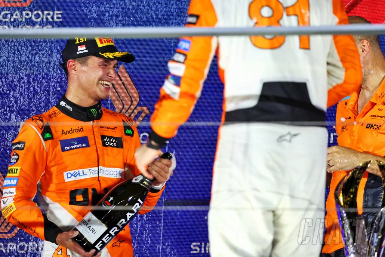 Revealed: F1’s official wine supplier’s verdict on Lando Norris’ ‘spike’