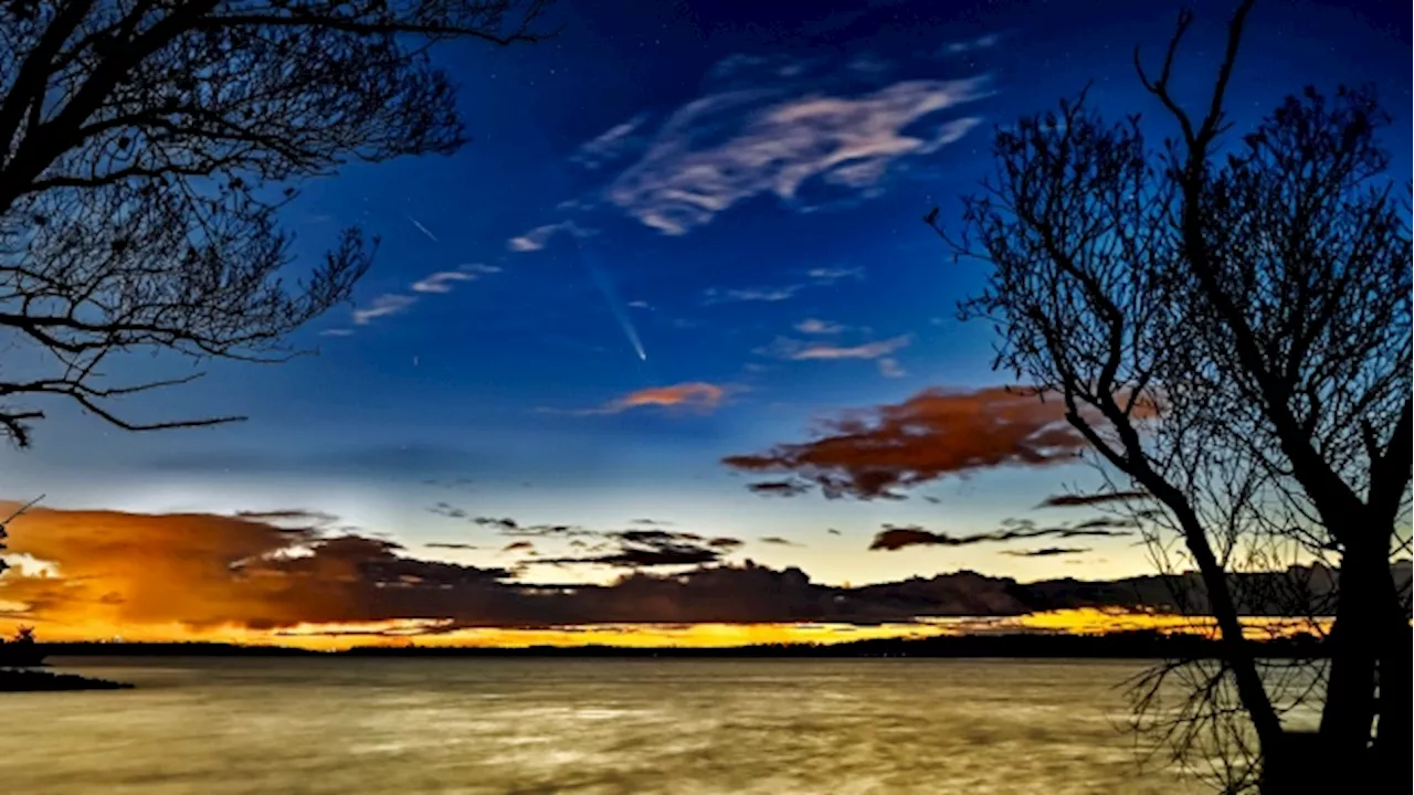 Rare comet brightens the sky