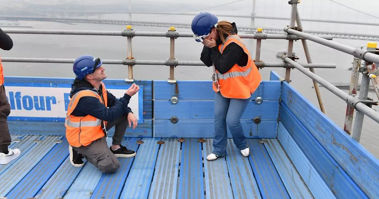 Scots Couple Gets Engaged 361ft in the Air at Forth Rail Bridge Summit