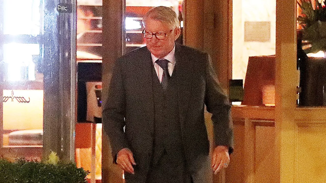 Sir Alex Ferguson is spotted for the first time since being 'sacked' by Man United