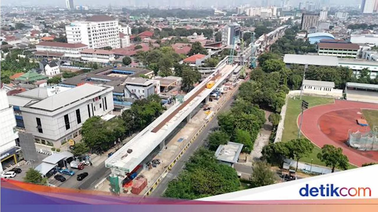 Ditarget Rampung 2027, Progres LRT Jakarta Velodrome-Manggarai Sudah 31,14%