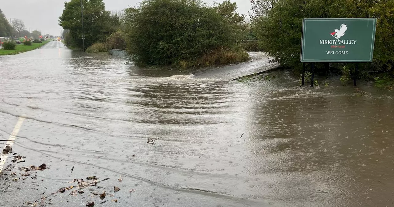 Live updates as multiple roads closed due to flooding after heavy rain