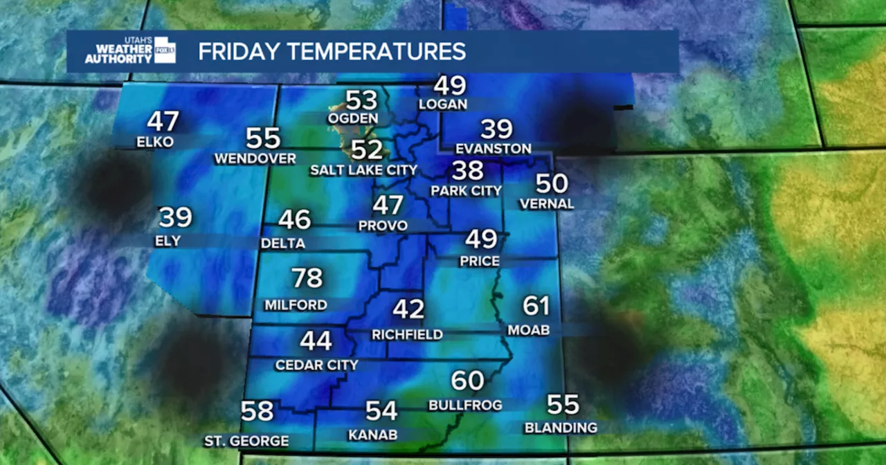 Timeline of cold front expected to finally bring 'winter' to Utah