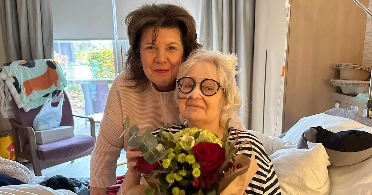 Two Doors Down star visits Janey Godley in hospice as icons pose for picture