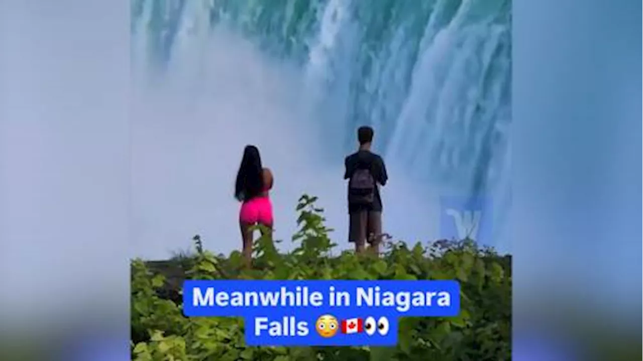 Video appearing to show 2 people hopping Niagara Falls fence prompts police response