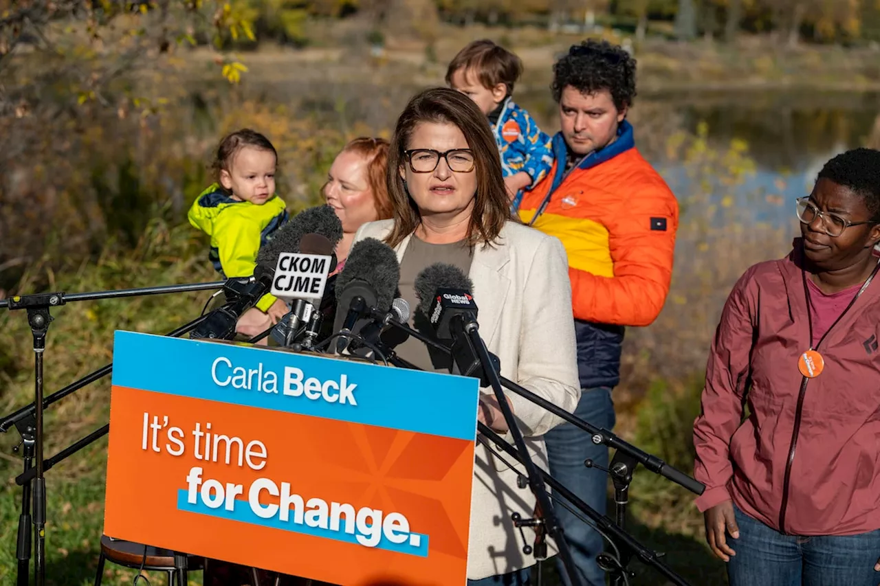 Beck touts health-care plan; Moe would continue to withhold carbon levy