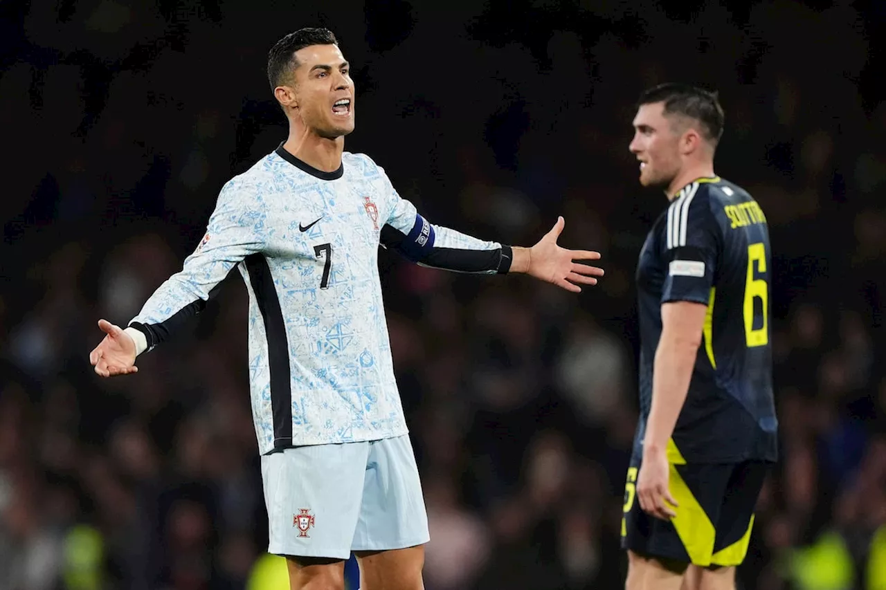 Ronaldo held scoreless as Portugal’s perfect Nations League record ends after draw with Scotland