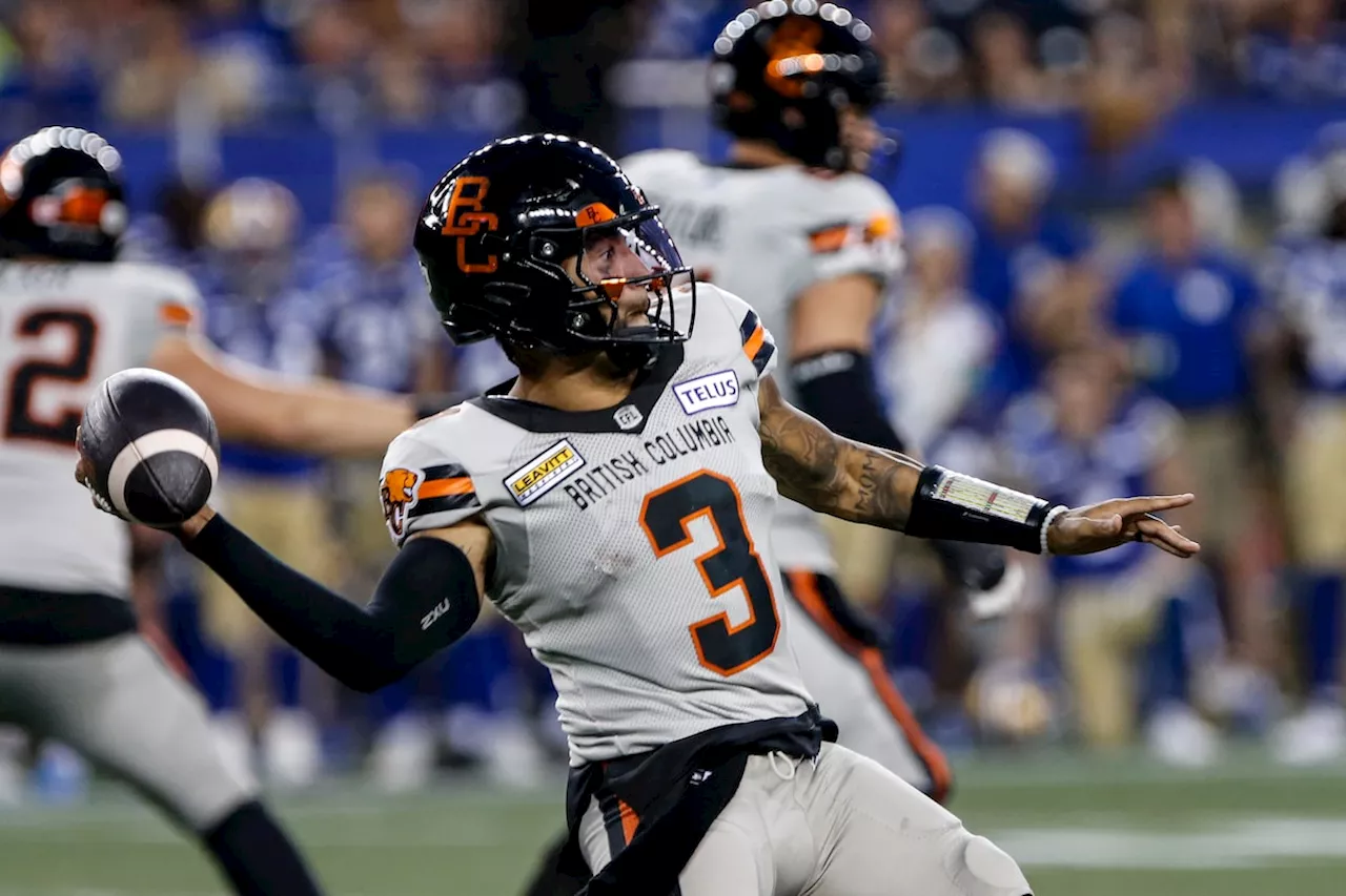 Struggling B.C. Lions switching to Vernon Adams Jr. at quarterback