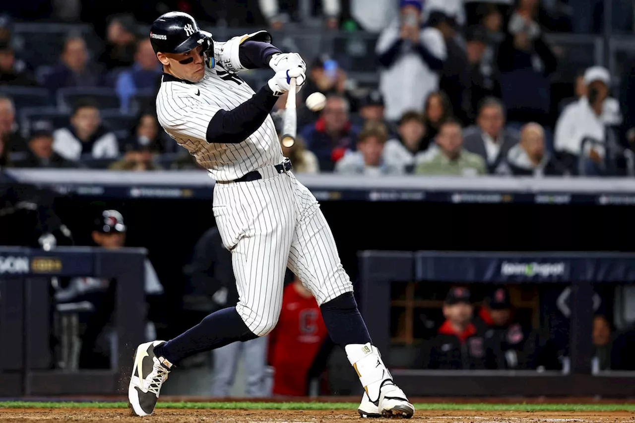 Judge hits first post-season homer, Yankees beat Guardians 6-3 to take 2-0 ALCS lead