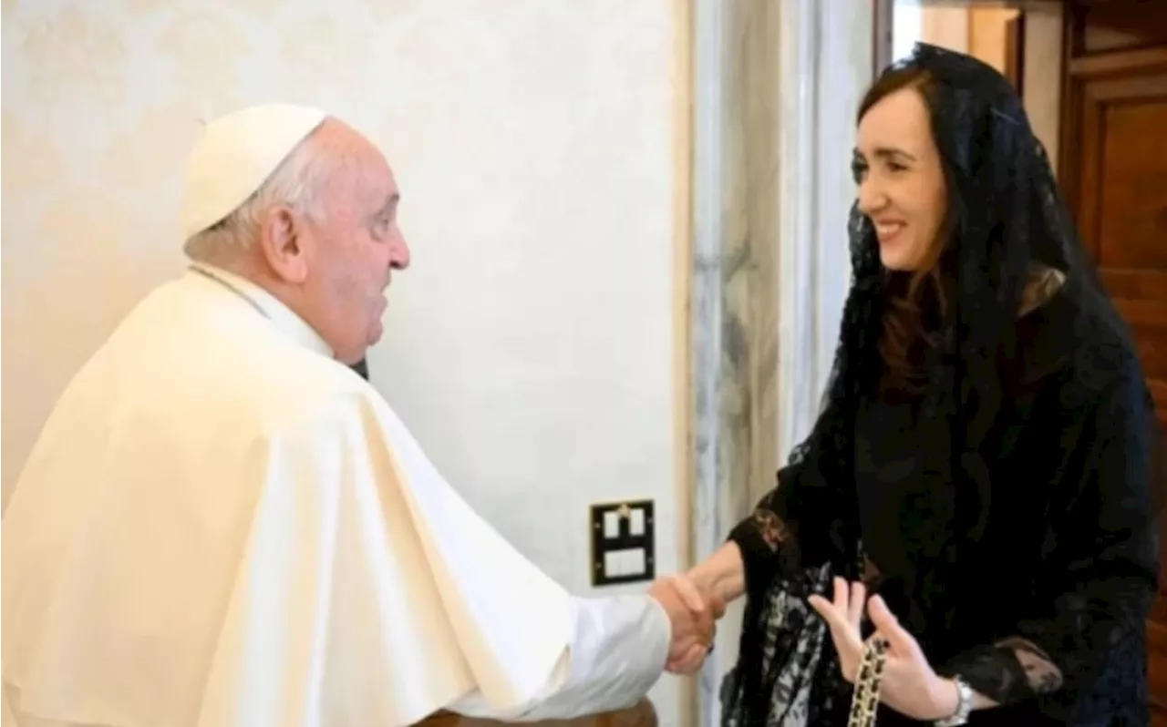 Pope Francis meets with Argentine vice president Victoria Villarruel