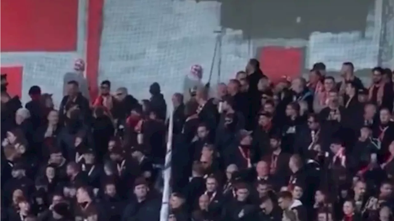  Fans streichen Stadion vom Rivalen in ihren Farben