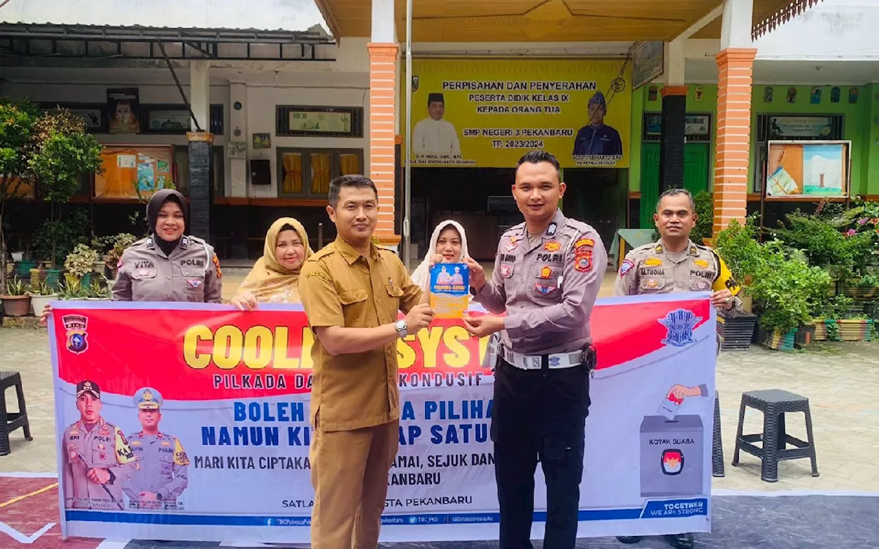 Polresta Pekanbaru Edukasi Pelajar tentang Pilkada Damai, Jangan Terpengaruh oleh Hoaks