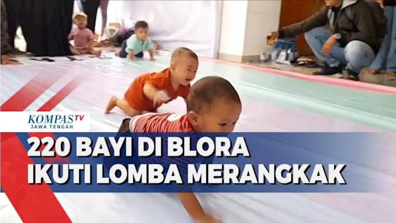 220 Bayi di Blora Ikuti Lomba Merangkak