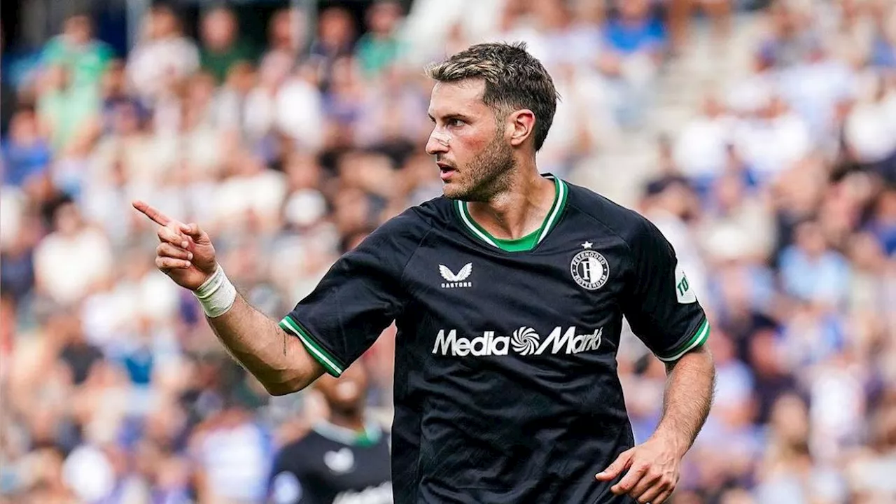 ¿Adiós al Feyenoord? Santiago Giménez es captado con el jersey de otro equipo de Europa