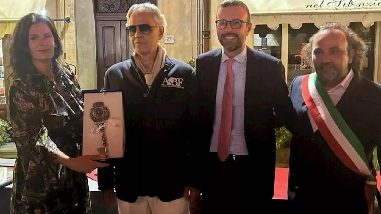 Andrea Bocelli diventa assessore alla cultura di Lajatico, il suo borgo natale