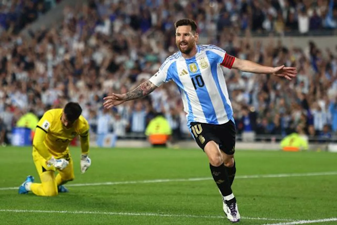 Triplé de Messi pour l'Argentine qui pulvérise la Bolivie en éliminatoires du Mondial 2026