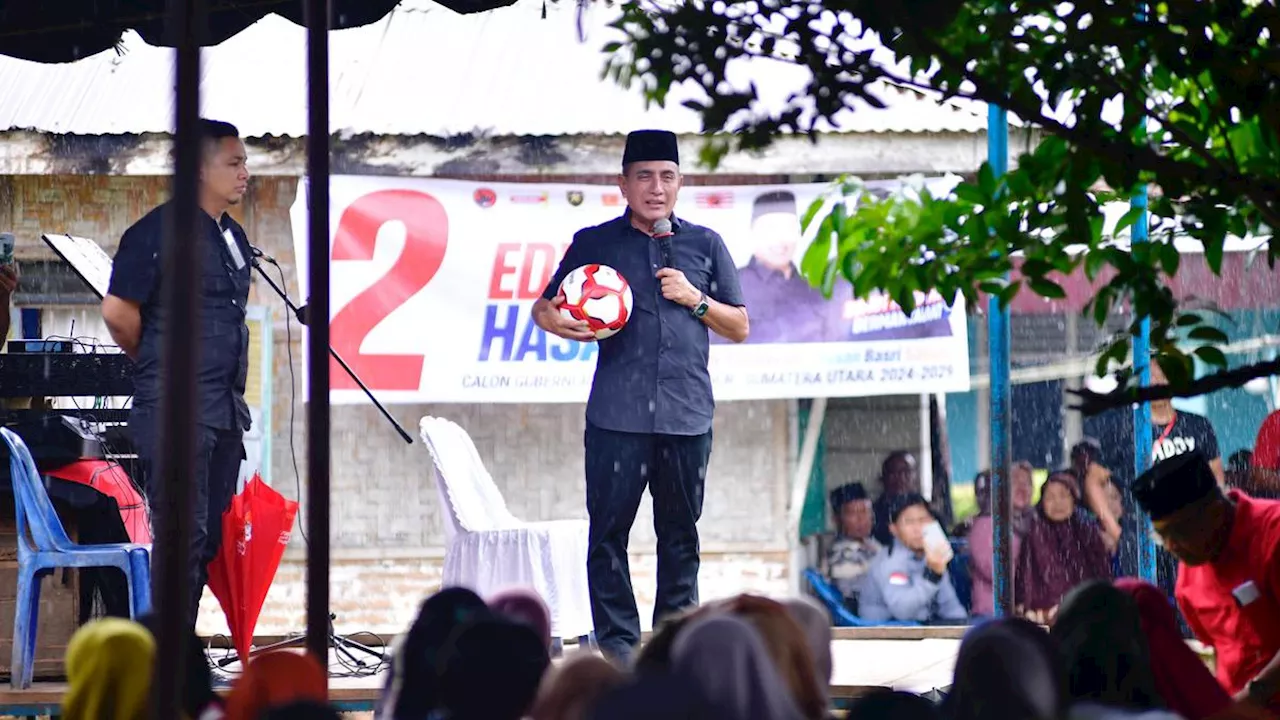 Edy Rahmayadi Siapkan Program 1 Desa 1 Lapangan Bola Jika Kembali jadi Gubernur Sumut