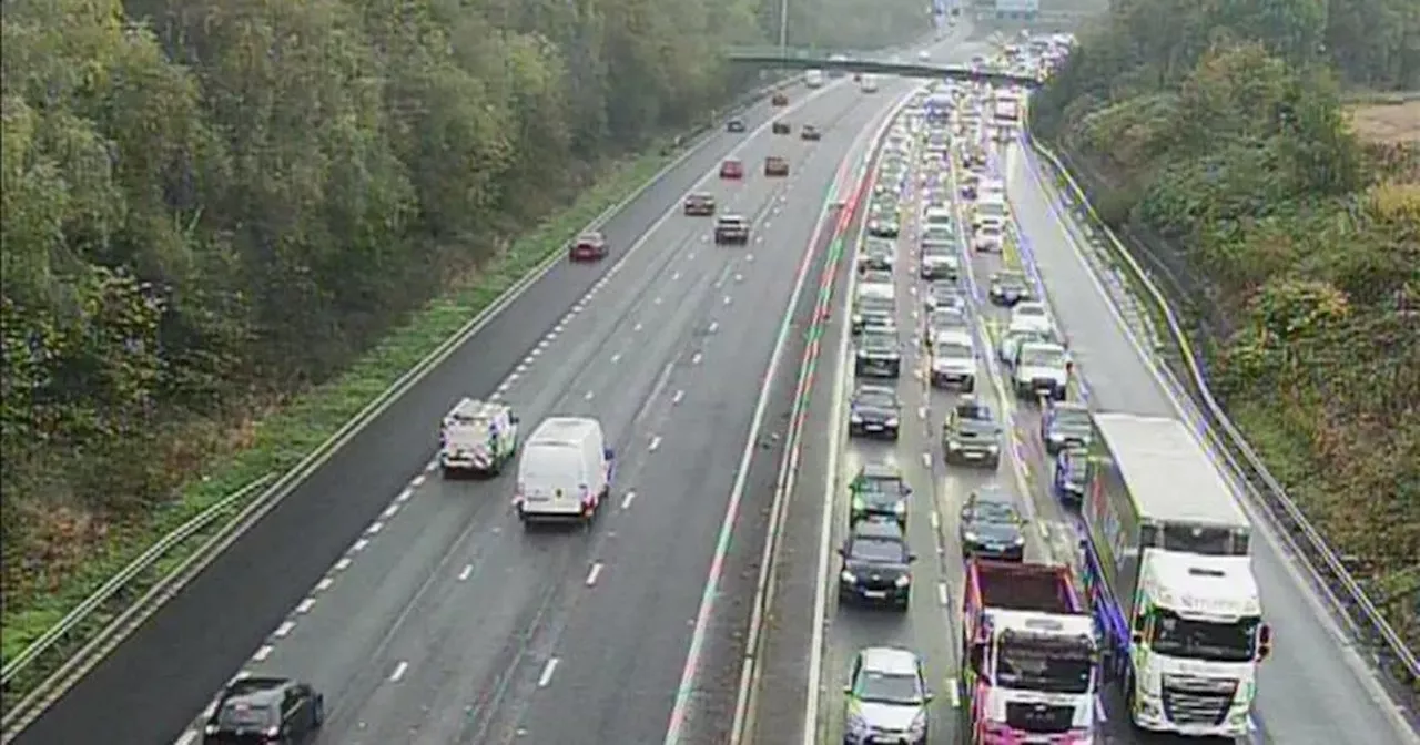 Major delays near Manchester Airport as motorway crash sparks closure