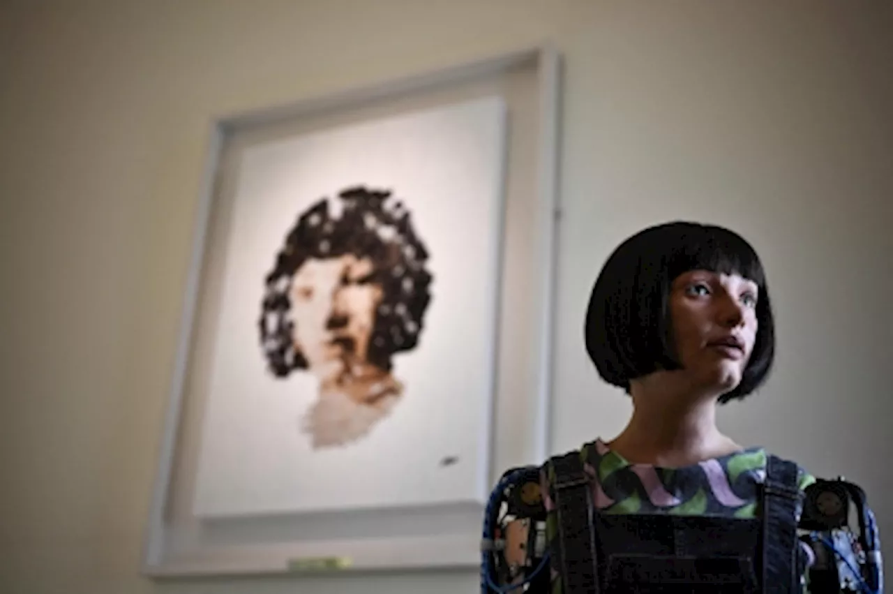 Robot artist Ai-Da powered by AI to make history as its portrait of Alan Turing goes to auction at Sotheby's