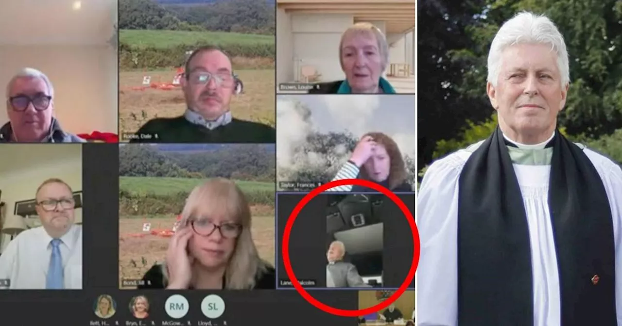 Priest caught taking part in a Zoom call while driving to funeral