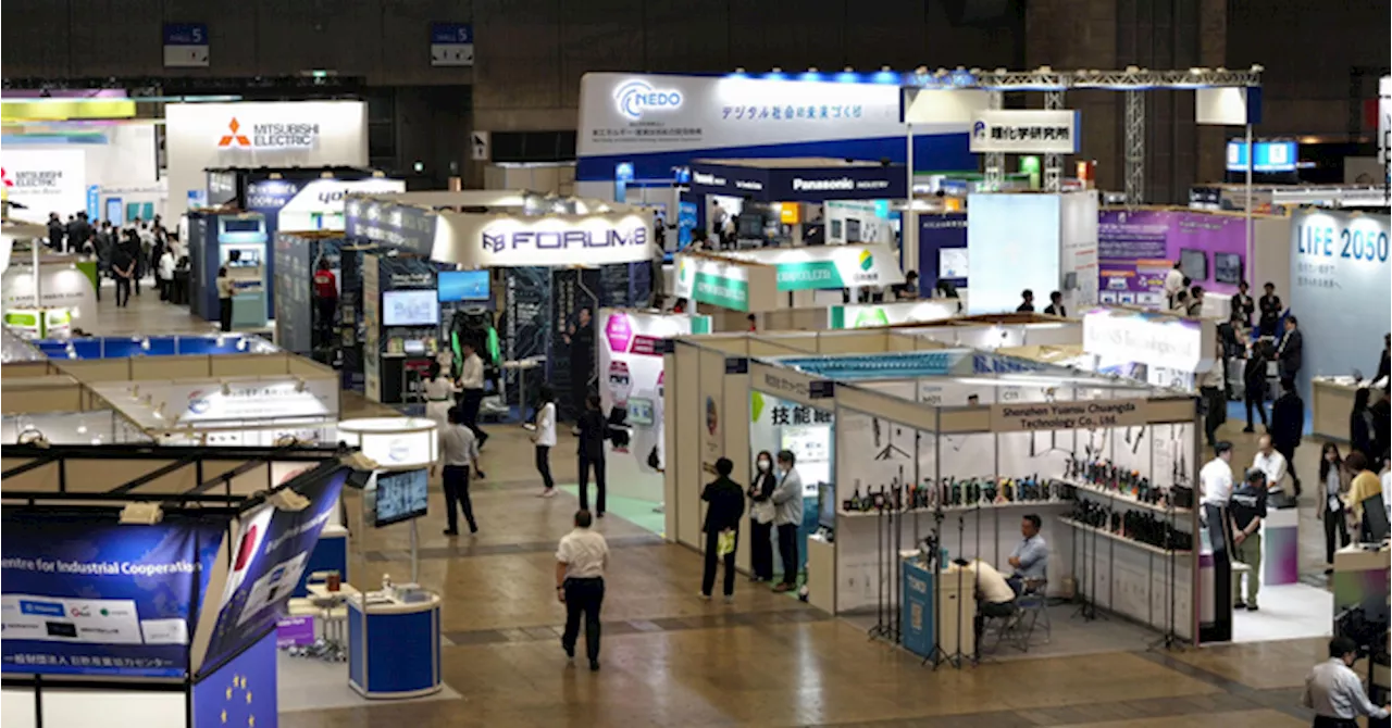 AI tech dominates Japan's cohosted electronics, mobility trade show