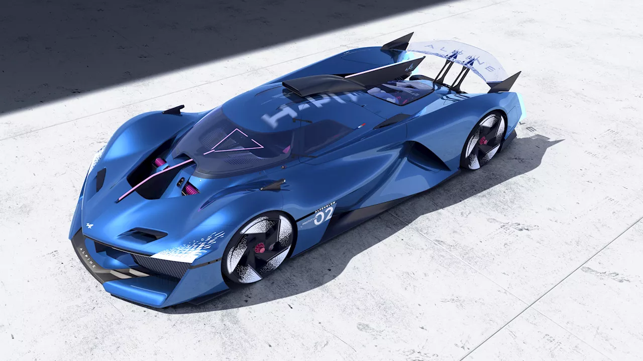 Alpine Alpenglow Hy6 concept packs 730-hp hydrogen V-6